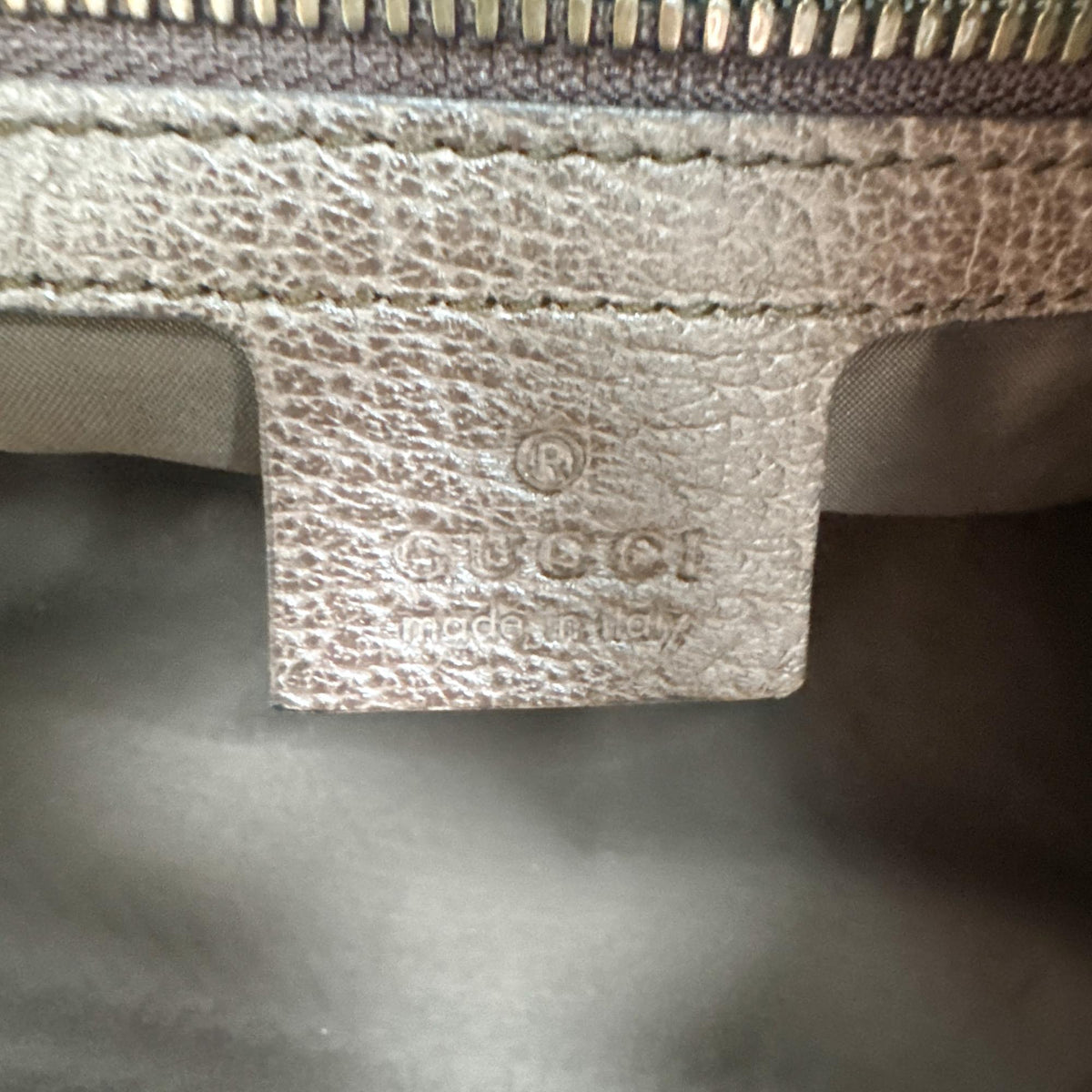 Gucci Neo Vintage Drawstring GG Coated Canvas, Beige, Canvas, Backpack
