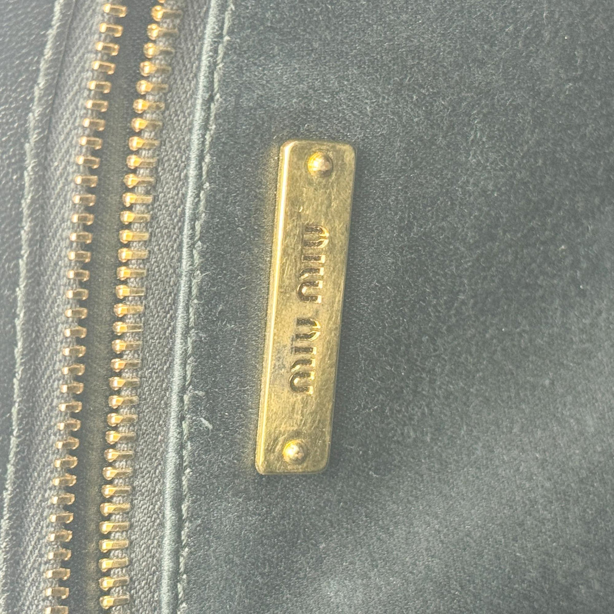Miu Miu Confidential Matelasse Leather, Black, Leather, Crossbody Bag