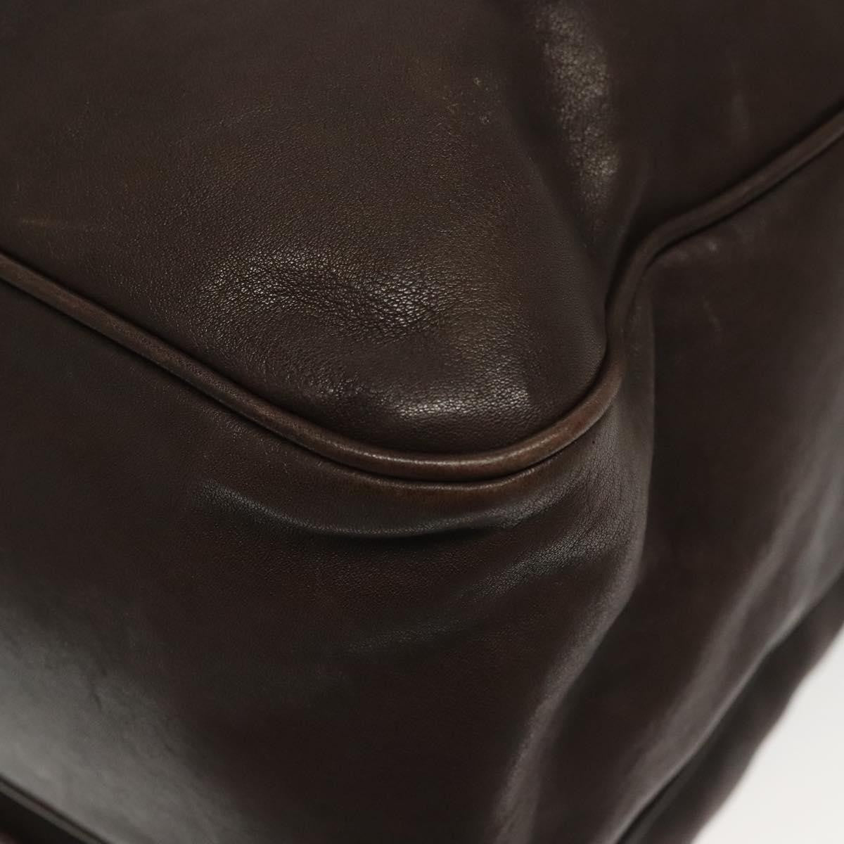 Bottega Veneta Intrecciato Shoulder Leather, Brown, Leather, Shoulder Bag