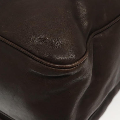 Bottega Veneta Intrecciato Shoulder Leather, Brown, Leather, Shoulder Bag