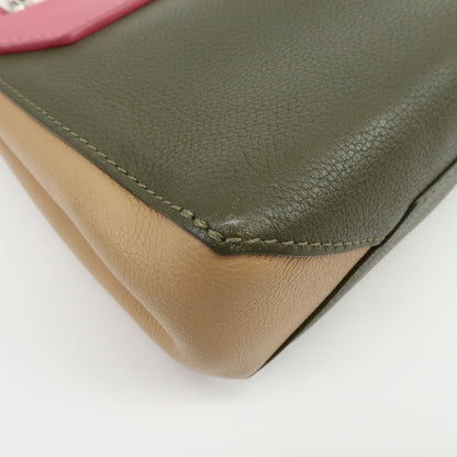 Louis Vuitton Lockme II Leather, Pink, Leather, Shoulder Bag