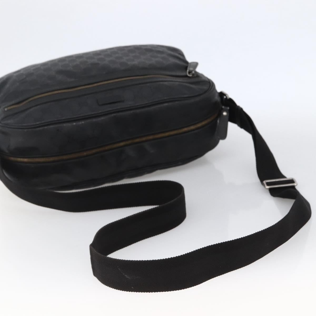 Gucci Zip Messenger GG Imprime, Black, Canvas, Handbag
