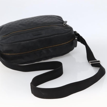 Gucci Zip Messenger GG Imprime, Black, Canvas, Handbag