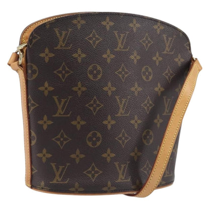 Louis Vuitton Drouot Monogram Canvas, Brown, Canvas, Shoulder Bag
