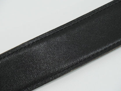 Hermes H D'Ancre Reversible Belt Leather, Black, Leather, Belt