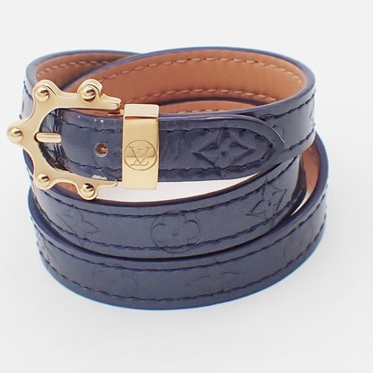 Louis Vuitton Triple Tour Monogram Vernis, Purple, Patent Leather, Bracelet