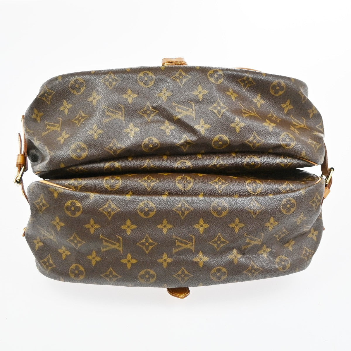 Louis Vuitton Saumur Monogram Canvas, Brown, Canvas, Handbag