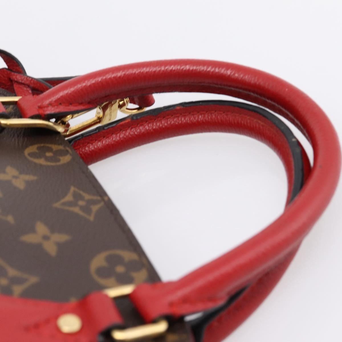Louis Vuitton Alma BNB Monogram Canvas with Leather, Brown, Canvas, Handbag