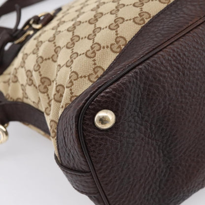 Gucci Britt Convertible Dome Satchel GG Canvas, Beige, Canvas, Handbag