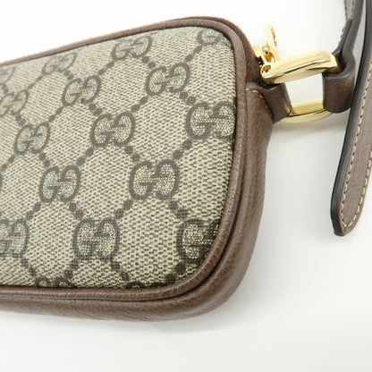 Gucci Ophidia GG Coated Canvas, Brown, Leather, Crossbody Bag