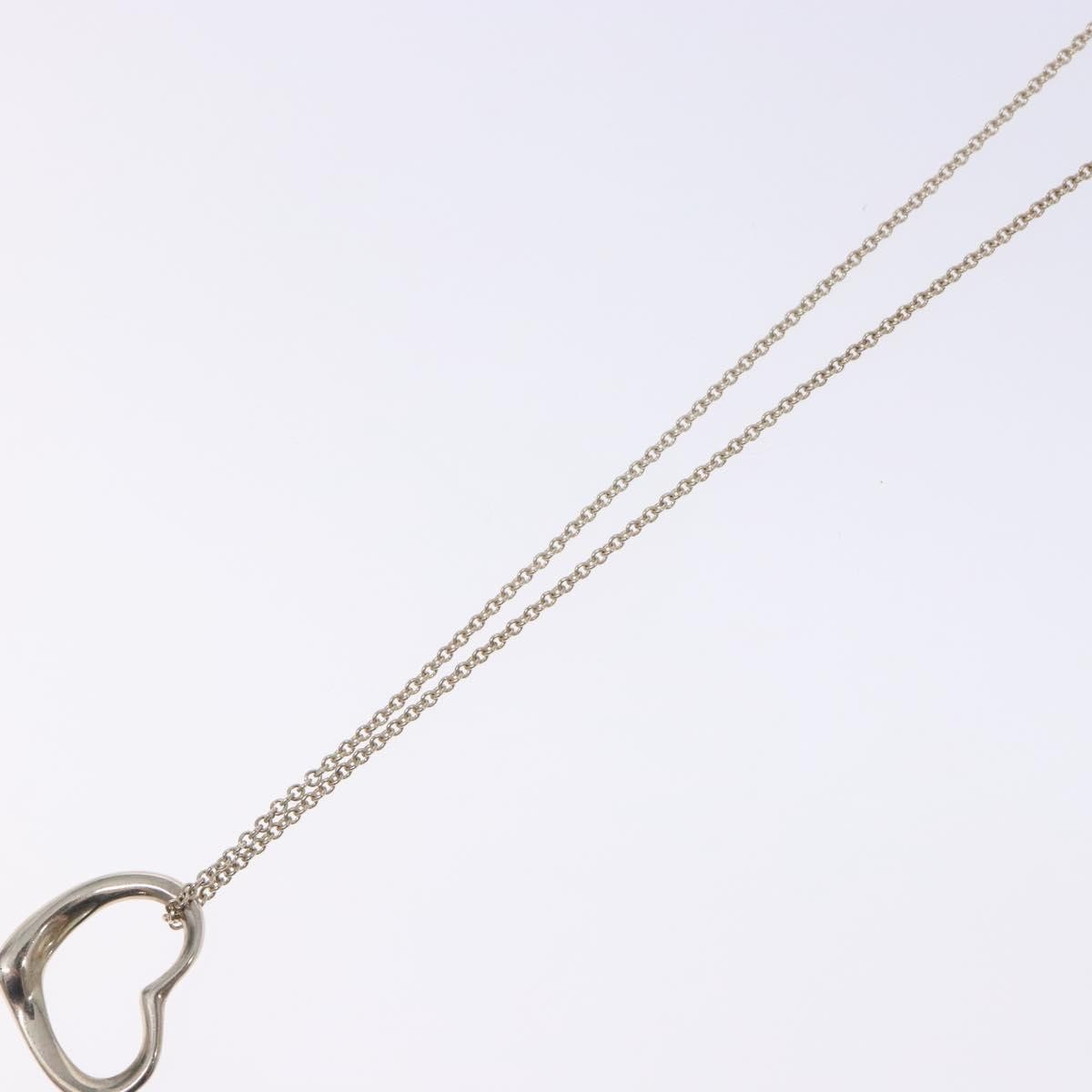Tiffany & Co. Elsa Peretti Open Heart Pendant Sterling Silver, Silver, Silver, Necklace
