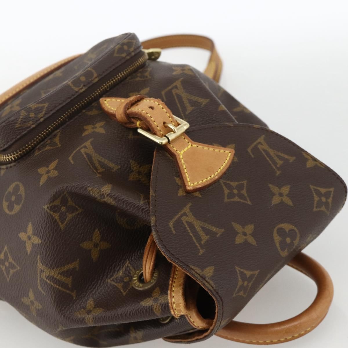 Louis Vuitton Vintage Montsouris Monogram Canvas, Brown, Canvas, Backpack