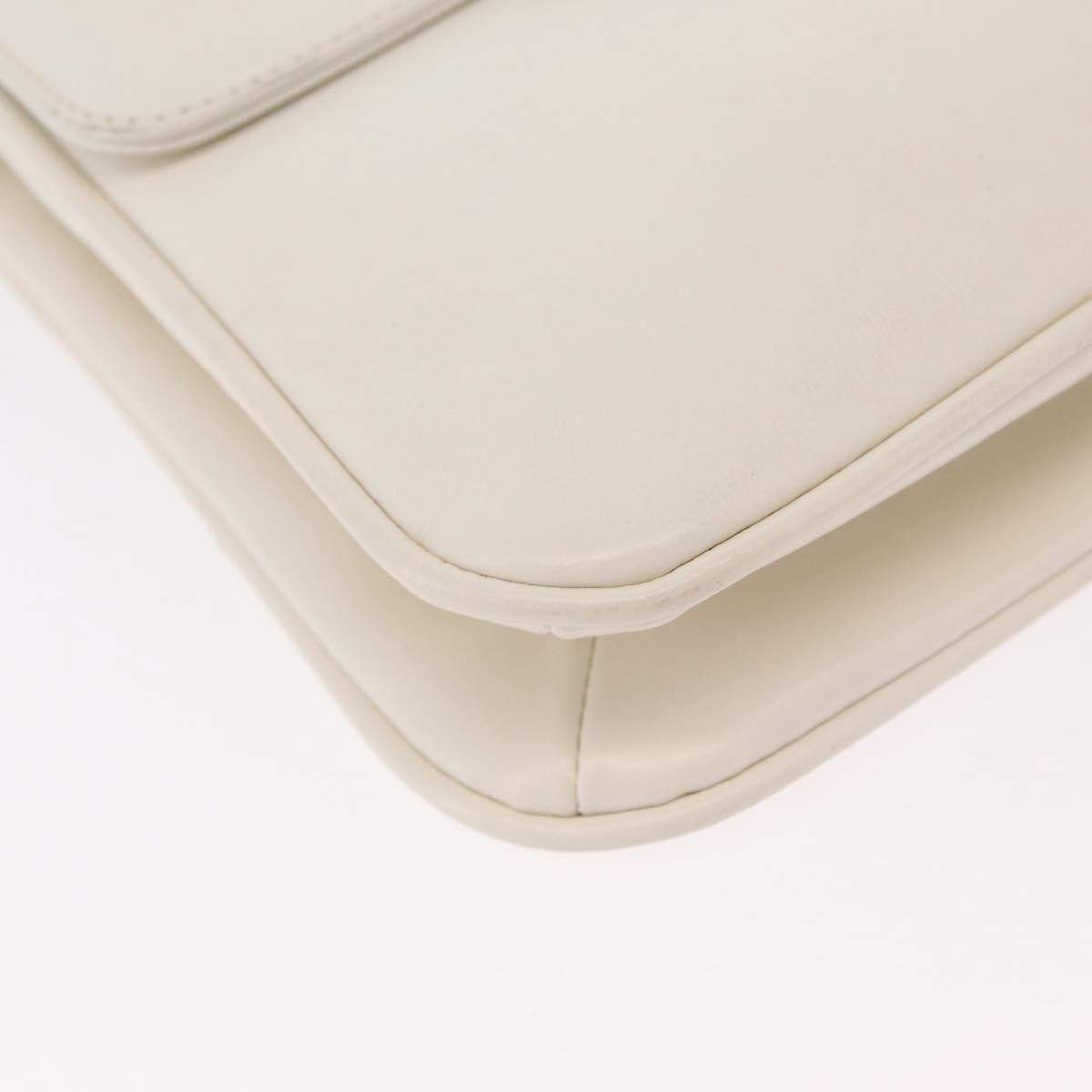 Gucci Shoulder Leather, White, Leather, Shoulder Bag