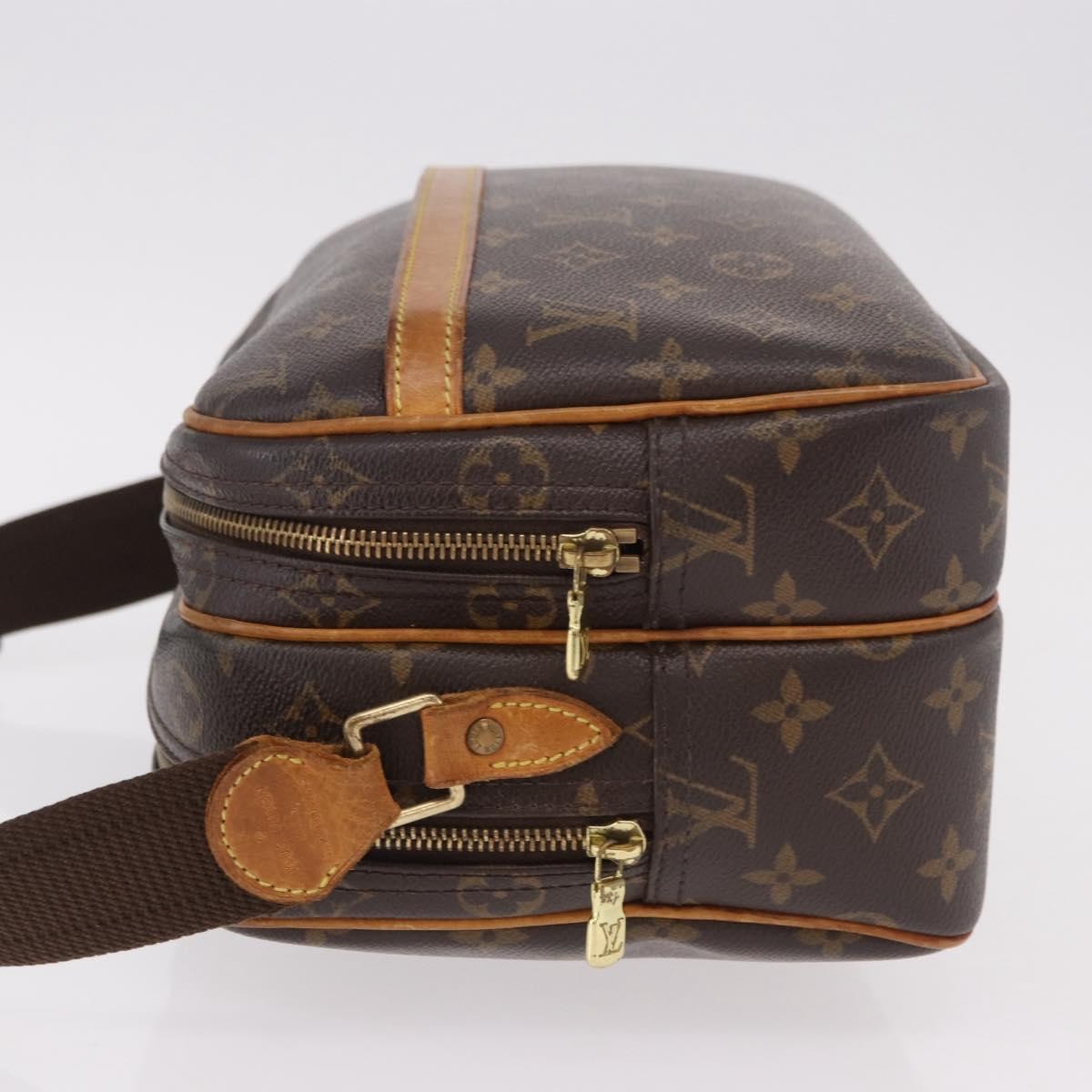 Louis Vuitton Reporter Monogram, Brown, Canvas, Shoulder Bag