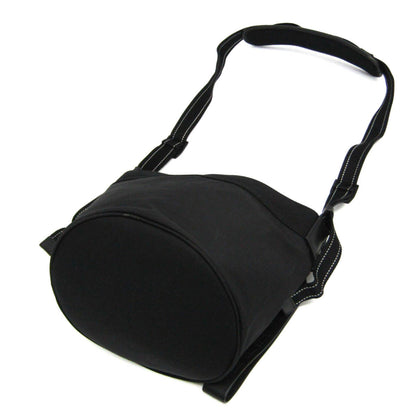 Bottega Veneta Paper Touch Bucket Nylon with Mesh, Black, Nylon, Shoulder Bag