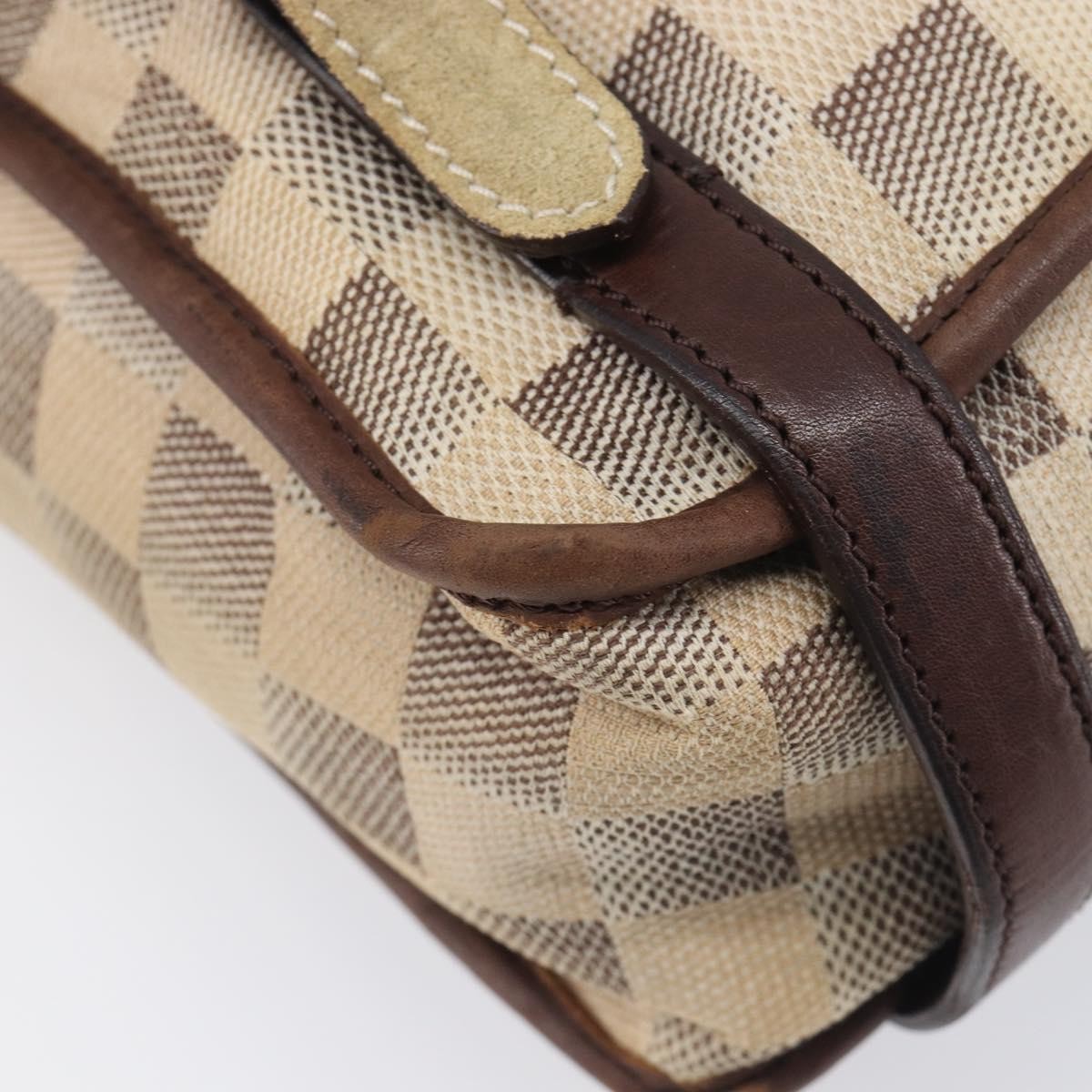 Louis Vuitton Trotteur Damier Lune, White, Canvas, Handbag