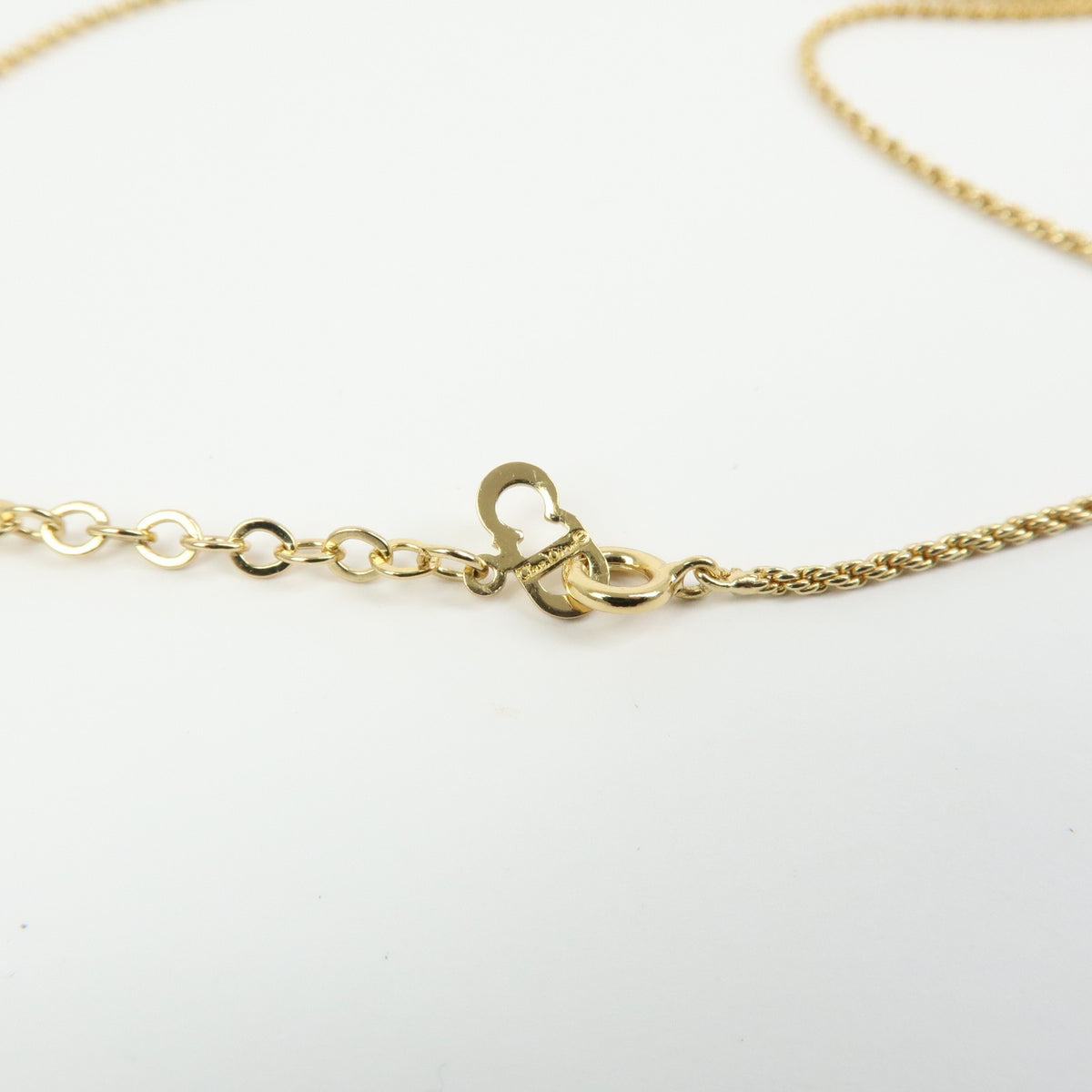 Christian Dior CD Pendant Metal, Gold, Gold Plated, Necklace