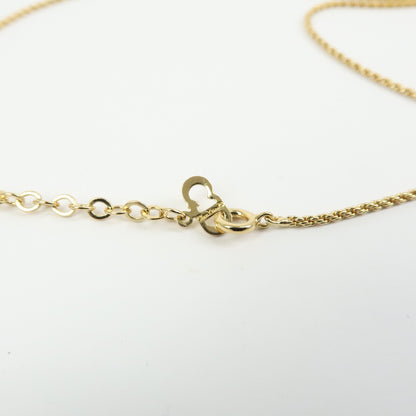 Christian Dior CD Pendant Metal, Gold, Gold Plated, Necklace
