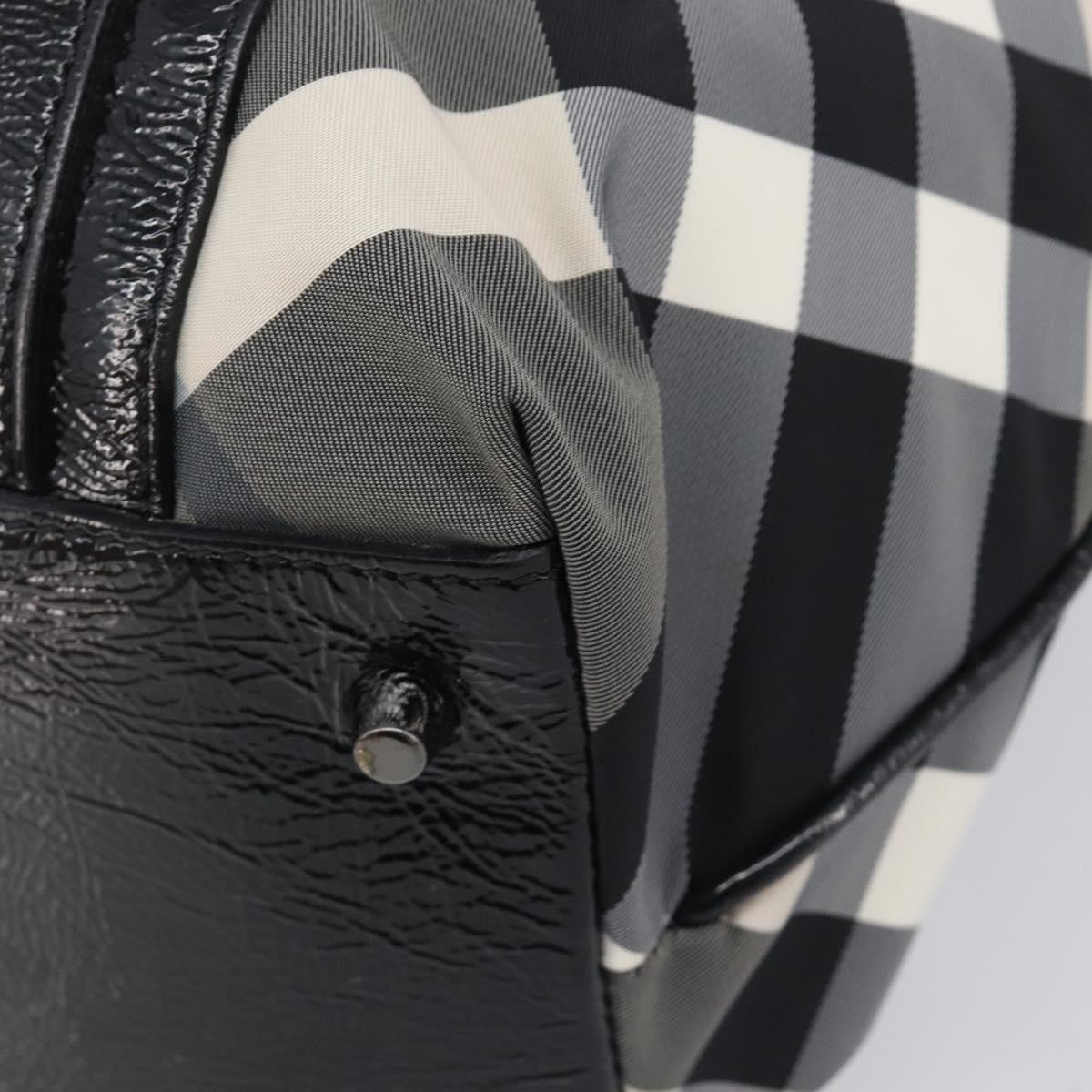 Burberry Nova Check Tote canvas check pattern, Black, Nylon, Handbag
