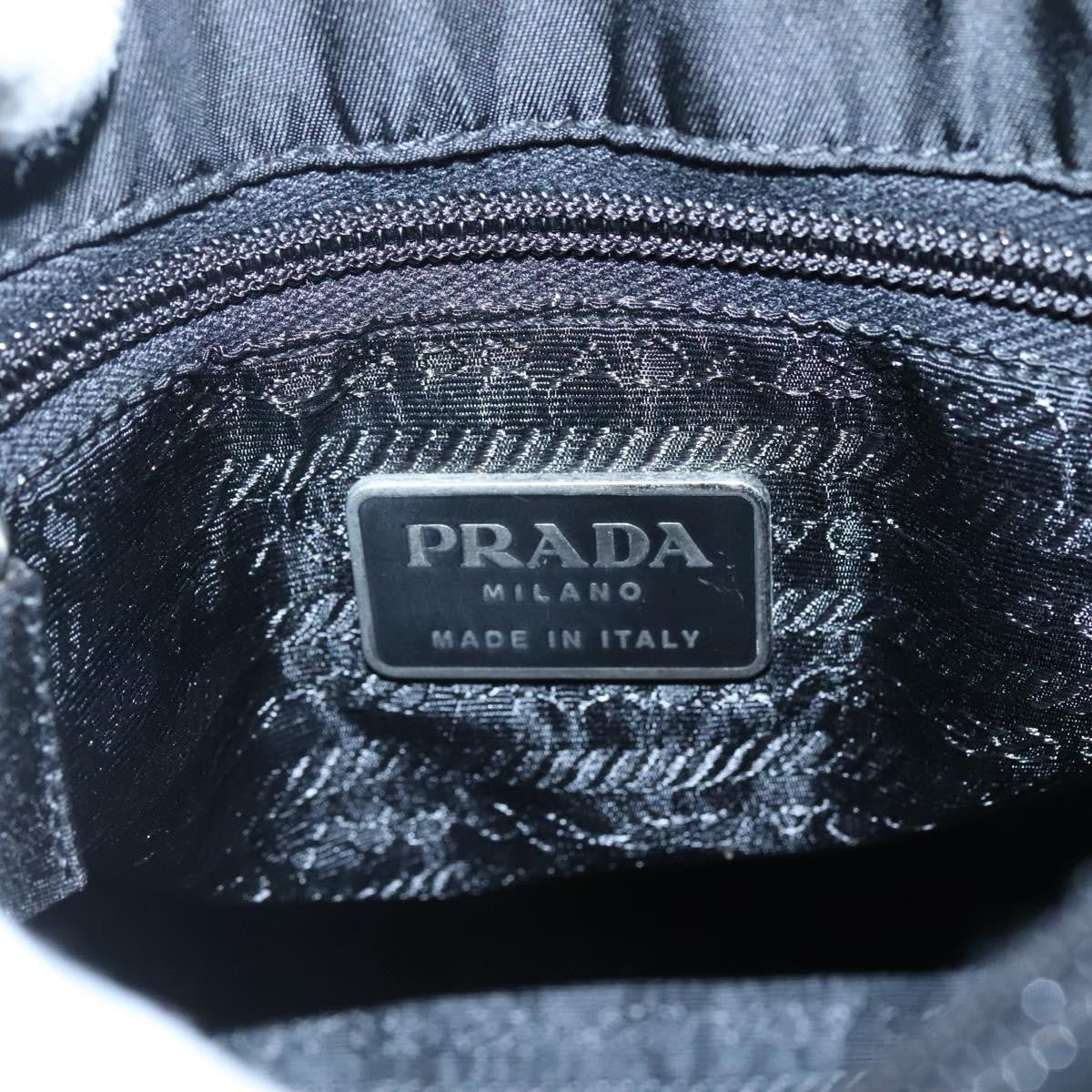 Prada Vintage Tessuto, Black, Nylon, Handbag