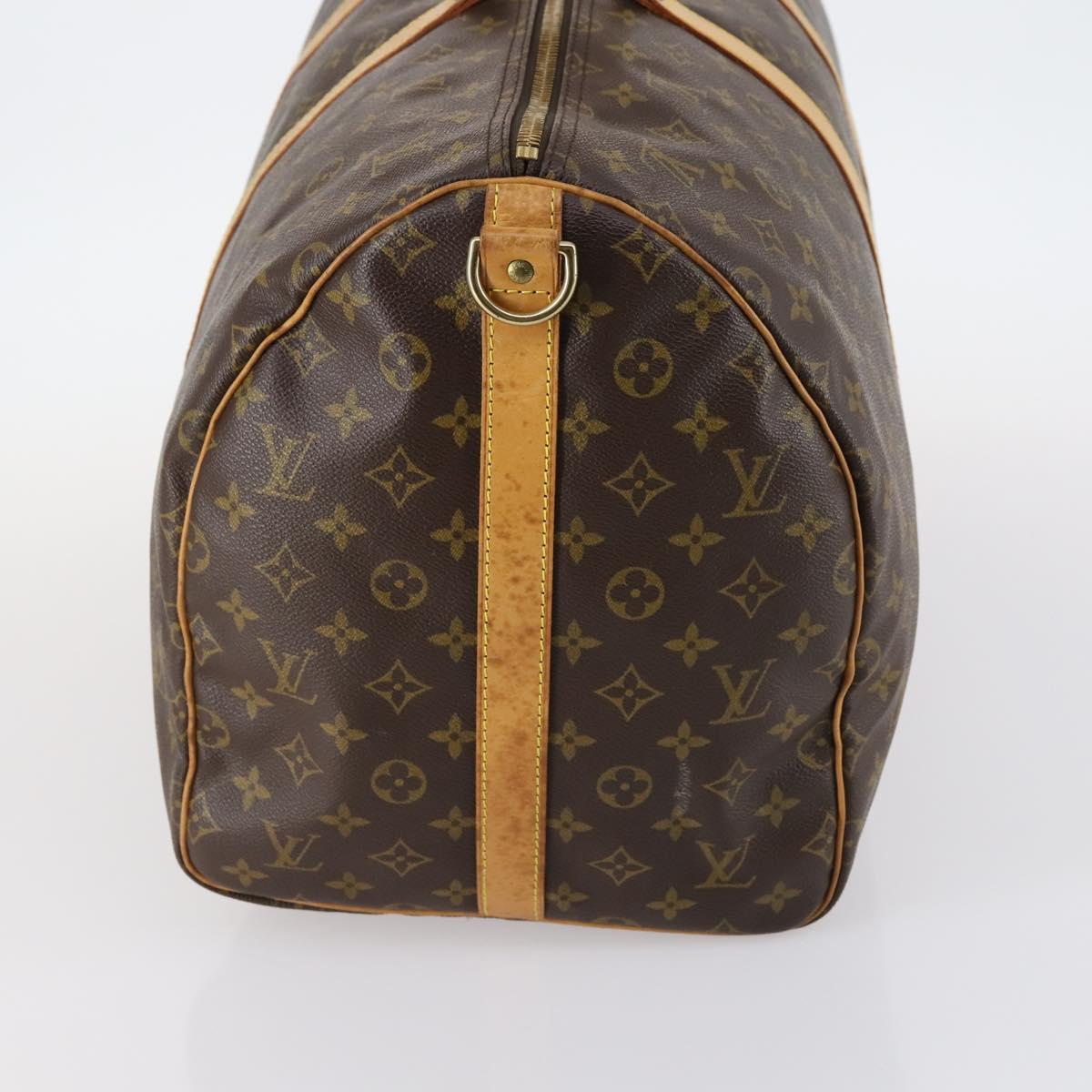 Louis Vuitton Keepall Bag Monogram Canvas, BROWN, CANVAS, Travel bag
