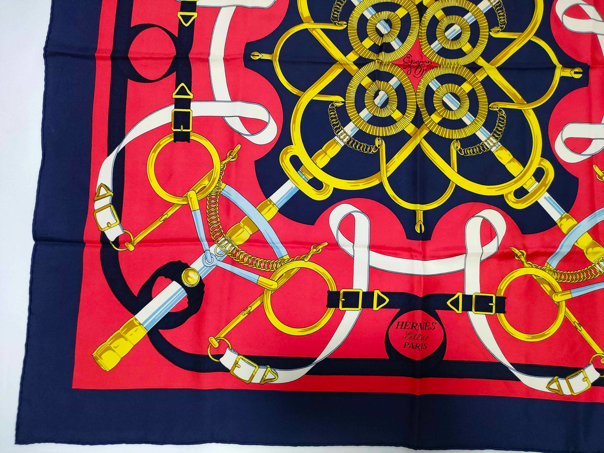 Hermes Carré 90 Silk multicolor, Multicolour, Silk, Scarf
