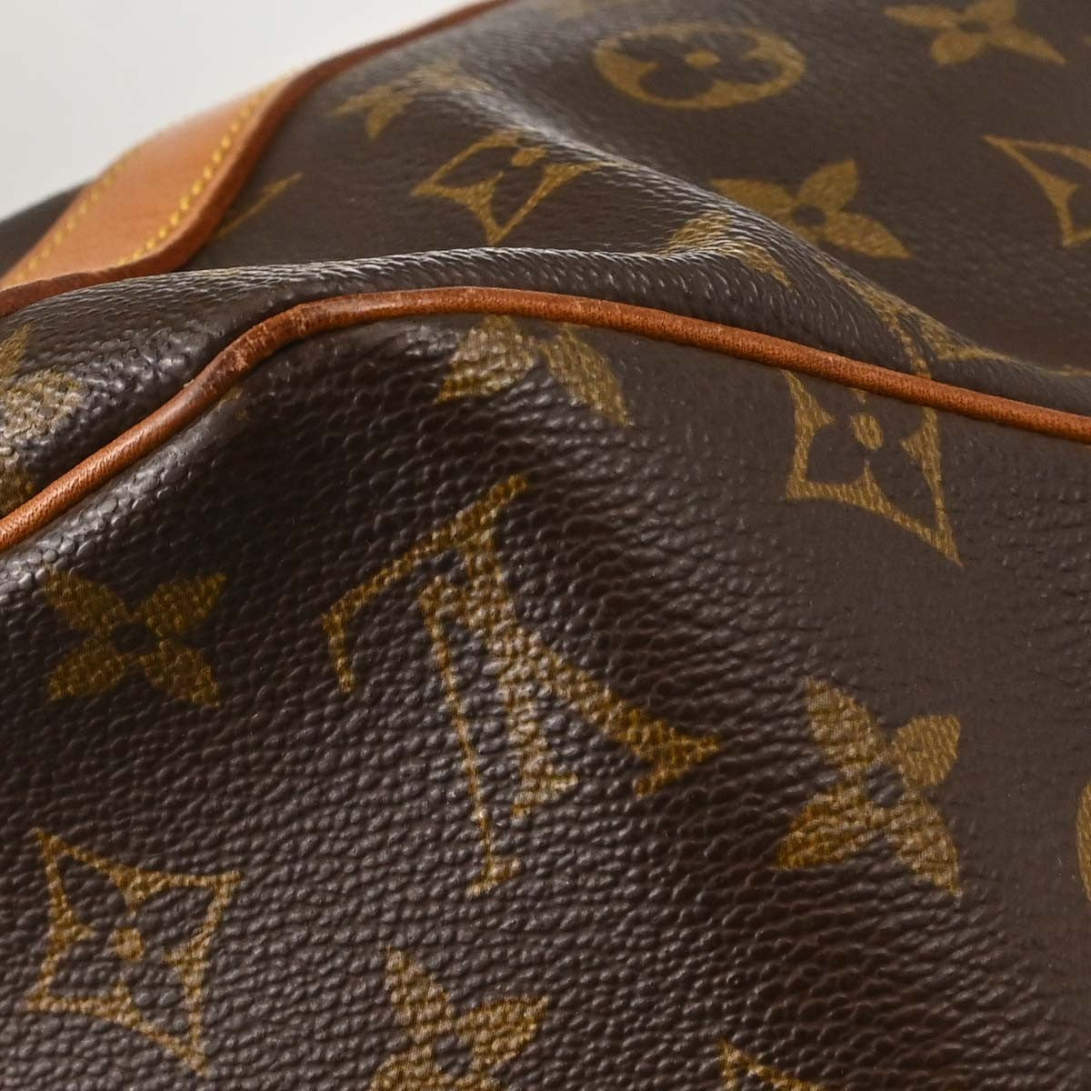 Louis Vuitton Shopping Sac Monogram Canvas, Brown, Canvas, Handbag
