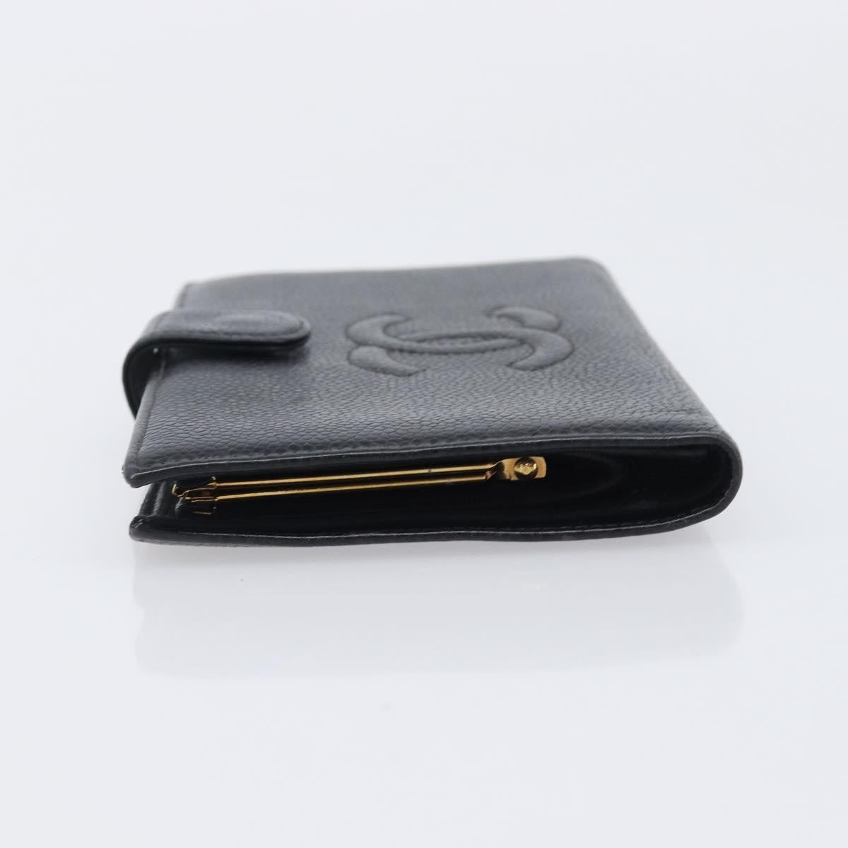 Chanel Timeless CC French Leather, Black, Calfskin, Wallet