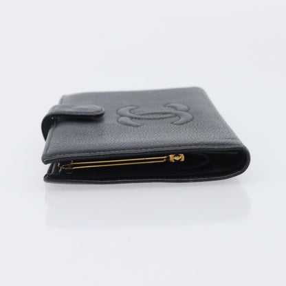 Chanel Timeless CC French Leather, Black, Calfskin, Wallet