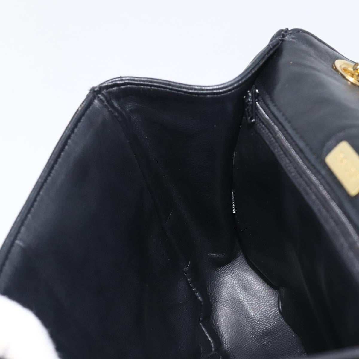 Bally Vintage Quilted Leather, Black, Leather, Shoulder Bag