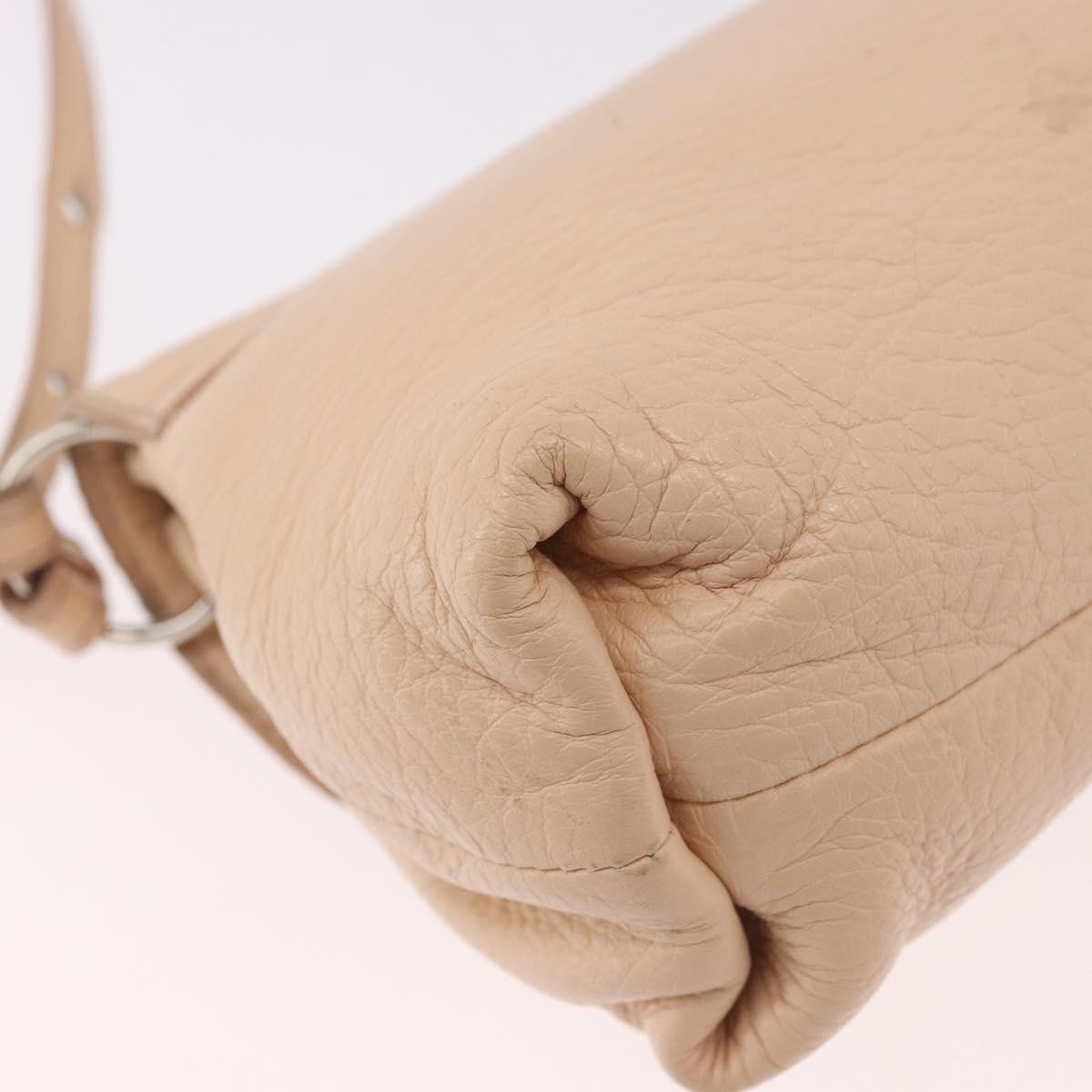 Chloe Lily Leather, Beige, Leather, Shoulder Bag