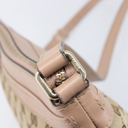 Gucci Mayfair Messenger GG Canvas and Leather, Beige, Canvas, Shoulder Bag