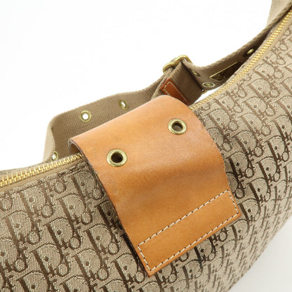 Christian Dior Street Chic Hobo Canvas, Beige, Canvas, Shoulder Bag