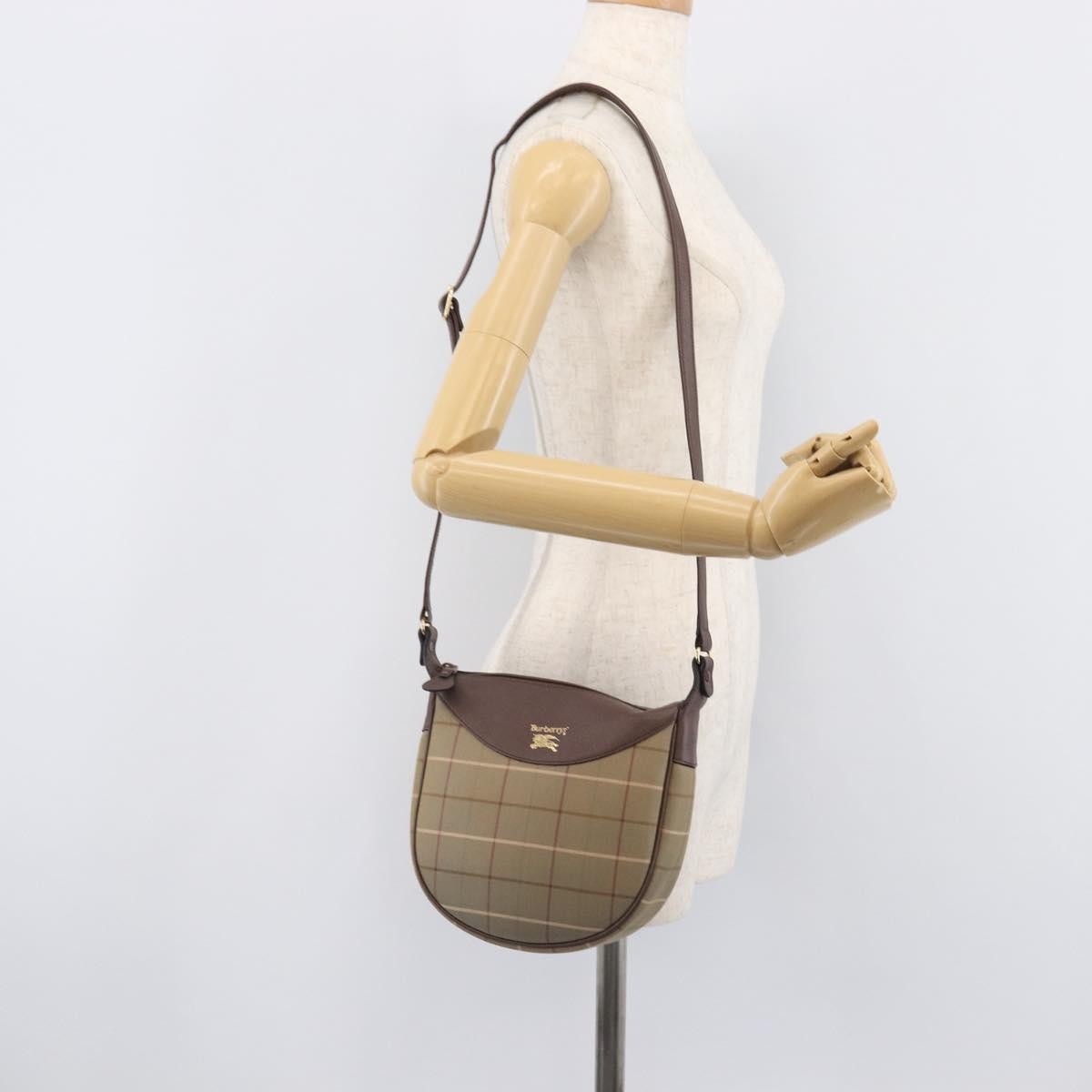 Burberry Nova Check Shoulder Bag Canvas, Brown, Canvas, Shoulder Bag