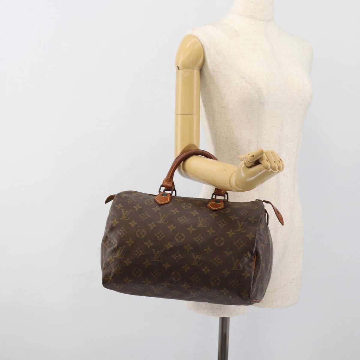 Louis Vuitton Speedy Monogram Canvas, Brown, Canvas, Handbag