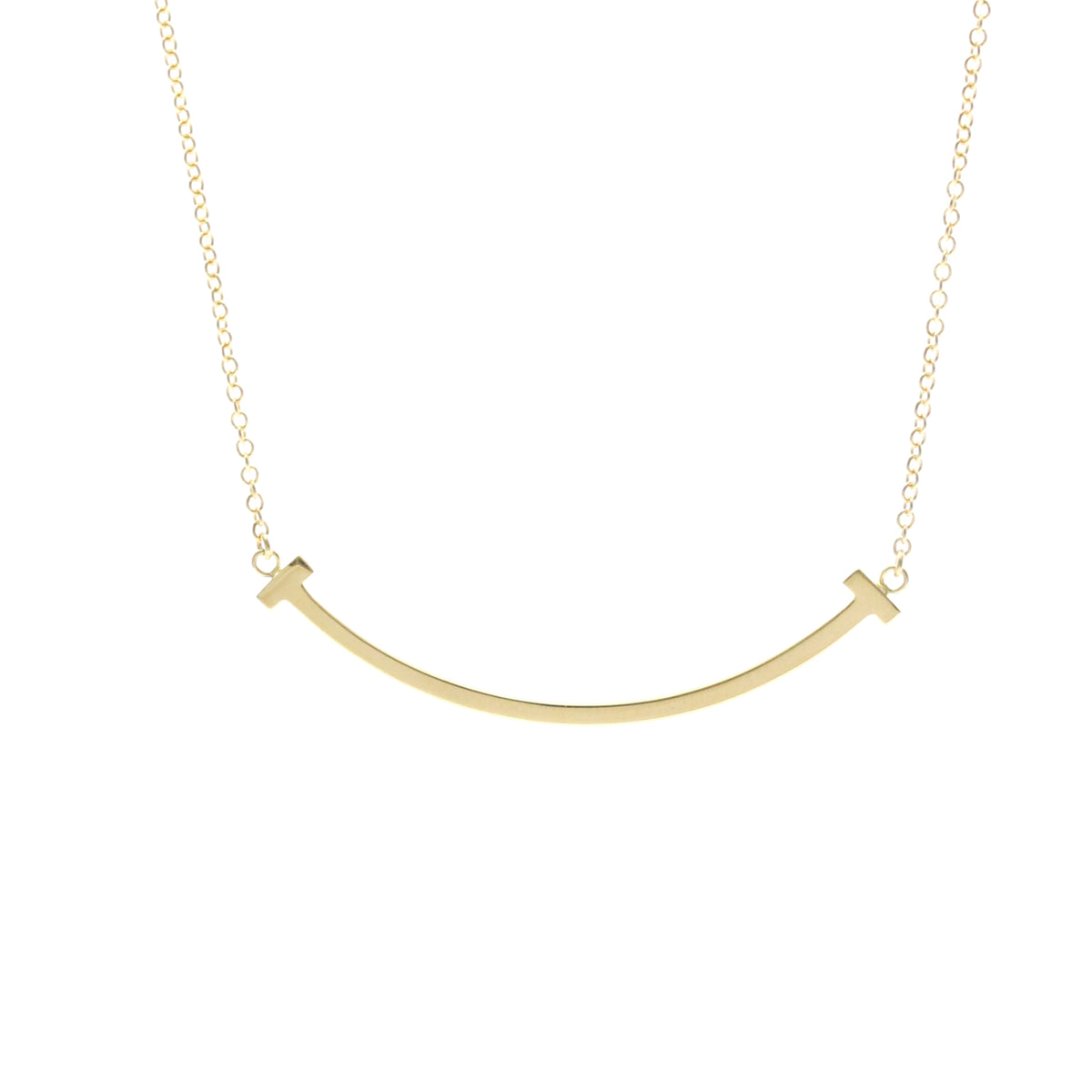 Tiffany & Co. T Smile Pendant 18K Yellow Gold, Gold, Yellow Gold, Necklace