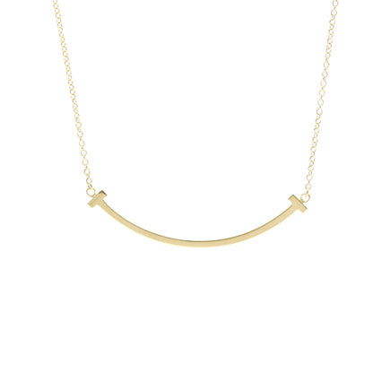 Tiffany & Co. T Smile Pendant 18K Yellow Gold, Gold, Yellow Gold, Necklace