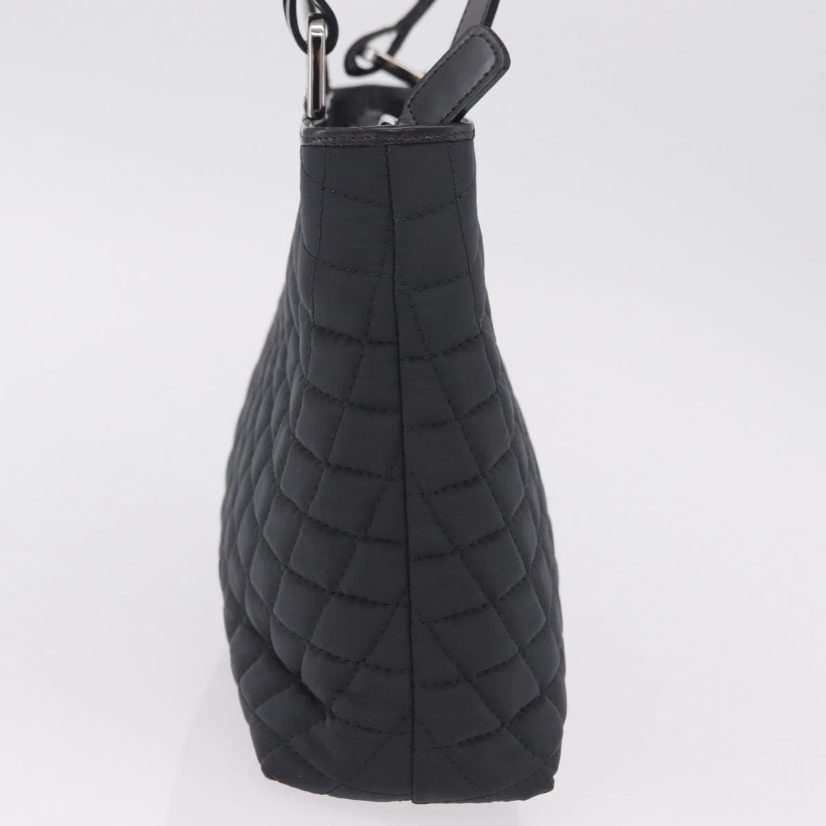 Bally Handbag Quilted Nylon, Black, Nylon, Handbag