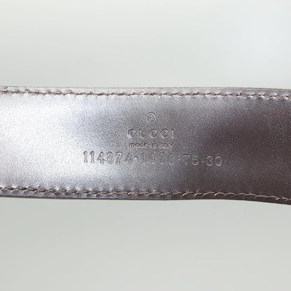 Gucci Interlocking G Belt GG Canvas, Beige, Canvas, Belt
