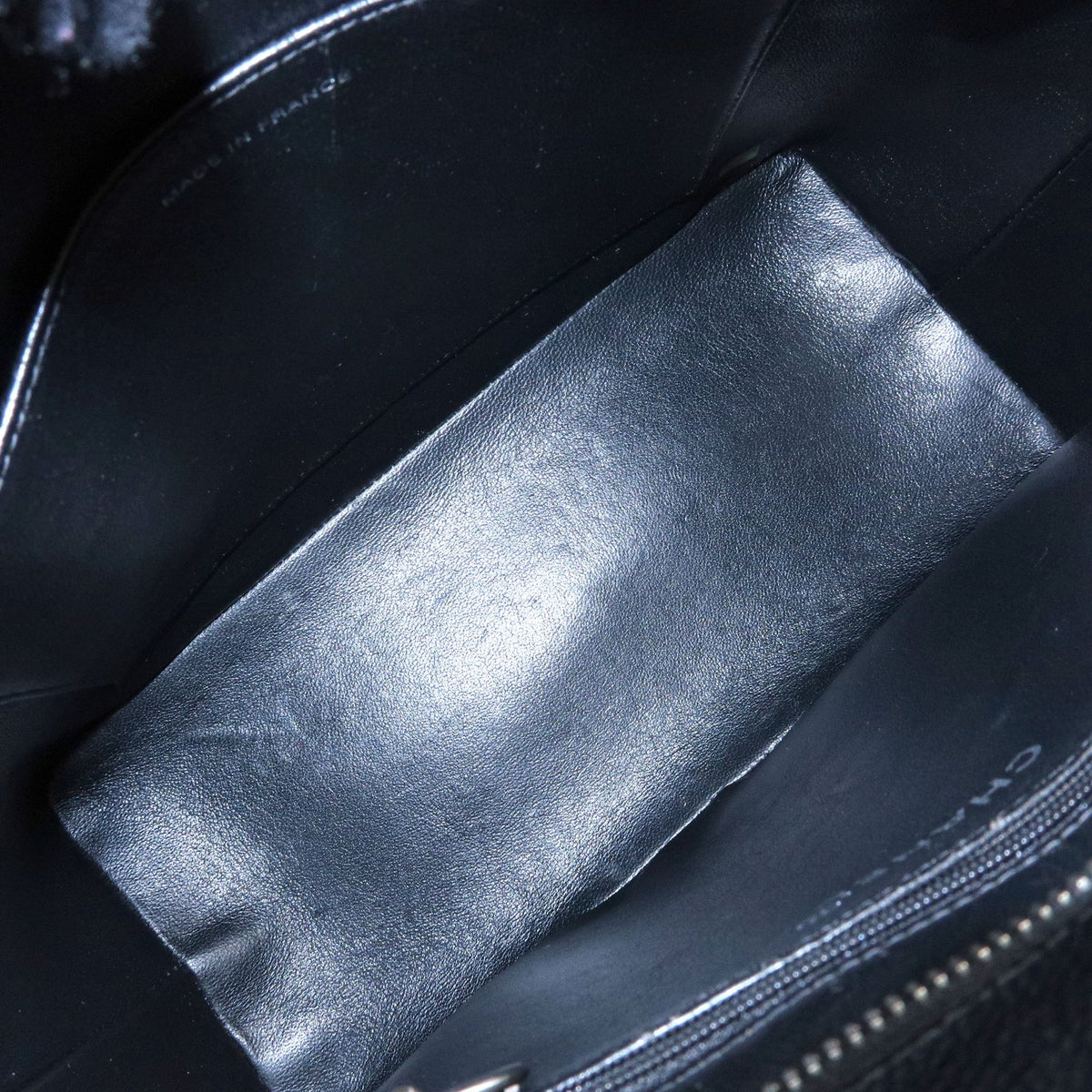 Chanel Medallion Caviar skin, Black, Leather, Tote Bag