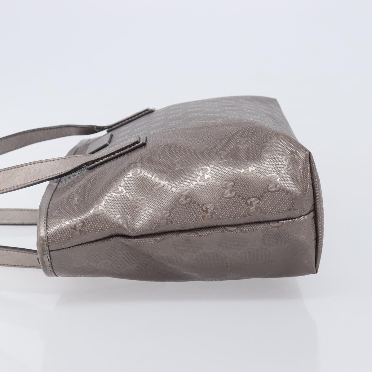 Gucci Tote GG Imprime, Silver, Canvas, Tote Bag