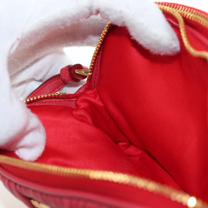 Miu Miu Tech Matelasse Leather, Red, Leather, Crossbody Bag