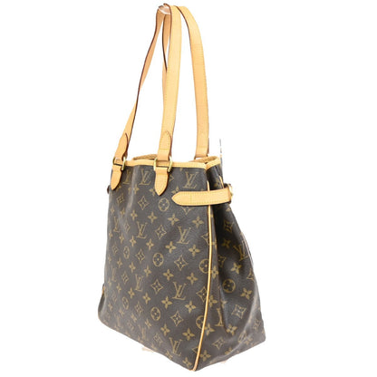 Louis Vuitton Batignolles Monogram Canvas, Brown, Leather, Tote Bag