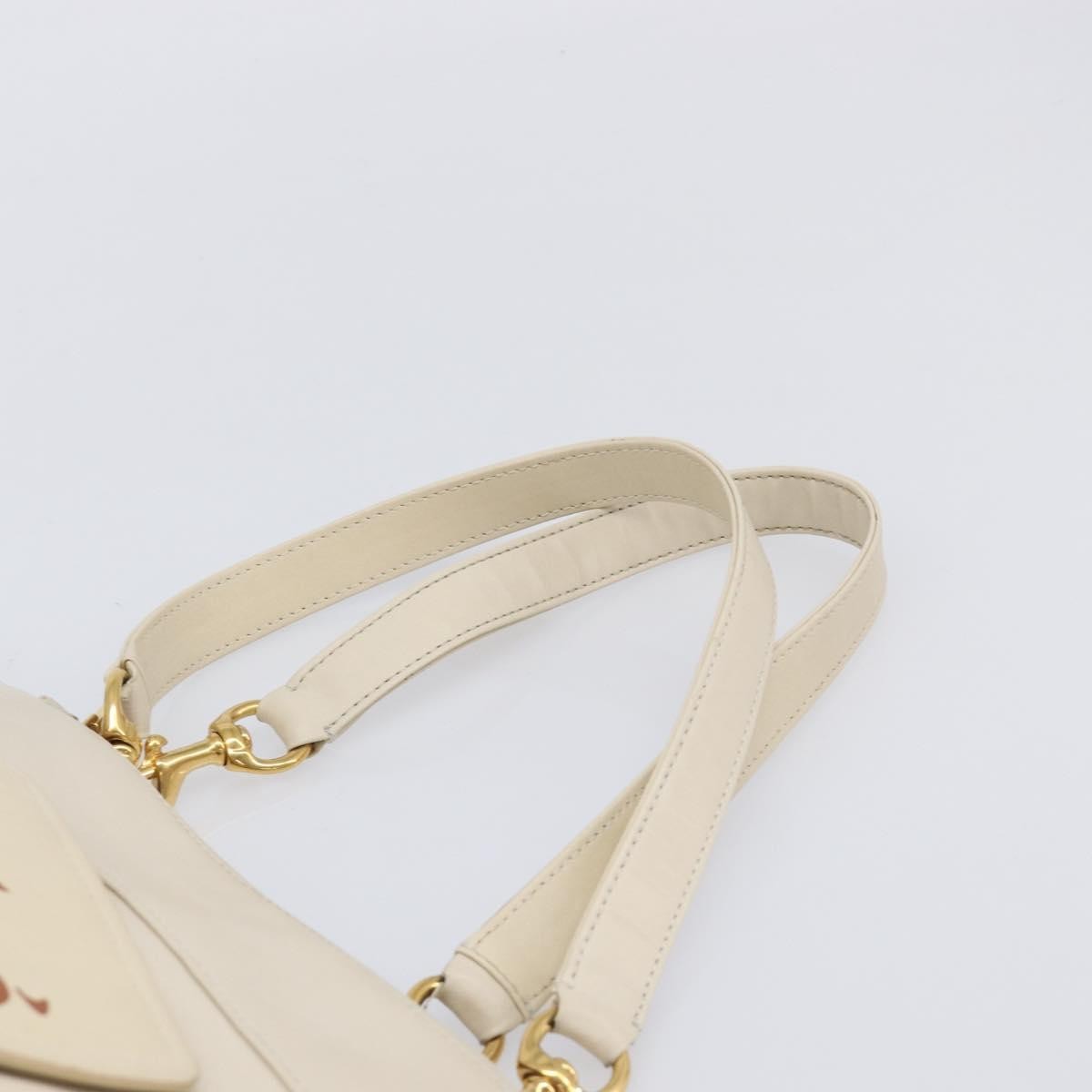Chloe Eden Leather, White, Leather, Tote Bag