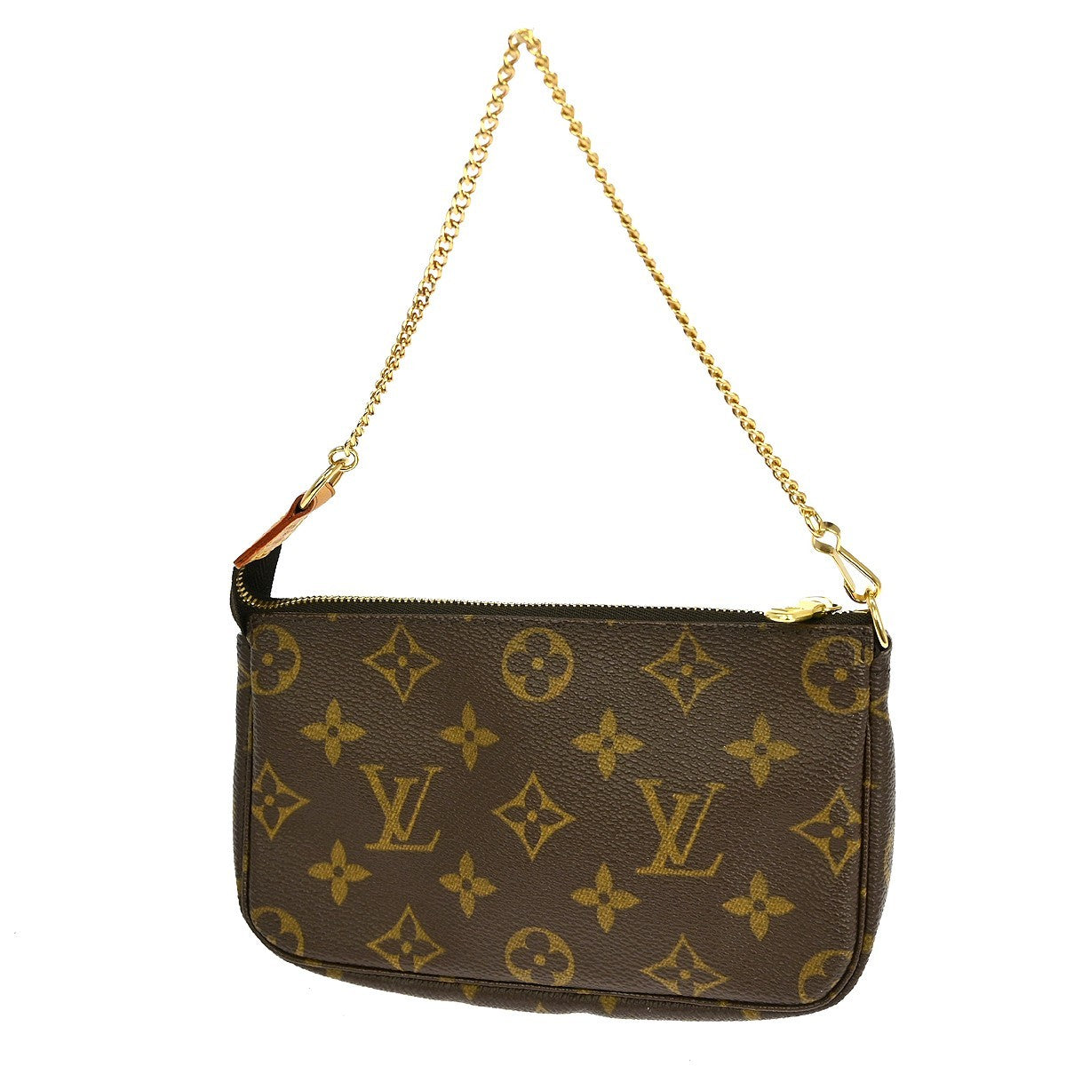 Louis Vuitton Mini pochette accessoires Canvas, Brown, Canvas, Clutch