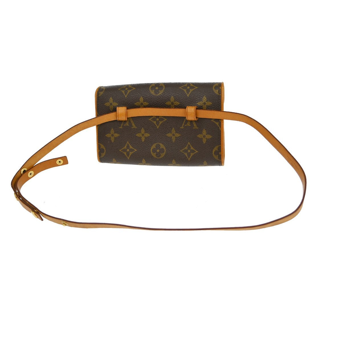 Louis Vuitton Florentine Monogram, Brown, Canvas, Clutch