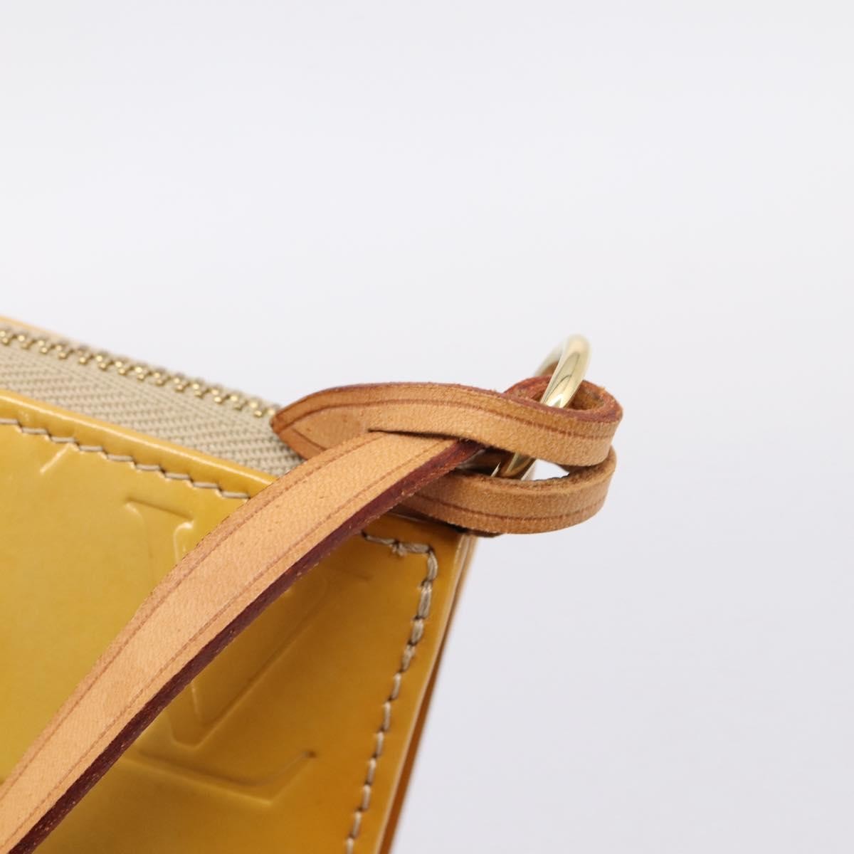 Louis Vuitton Lexington Pochette Monogram Vernis, Beige, Patent Leather, Clutch