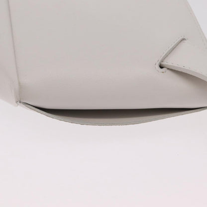 Bottega Veneta NAPPA19 Pouch with Strap Maxi Intrecciato Leather, White, Leather, Clutch