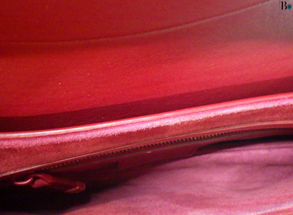 Christian Dior Saddle Crossbody Bag Leather, RED, LEATHER, Crossbody bag