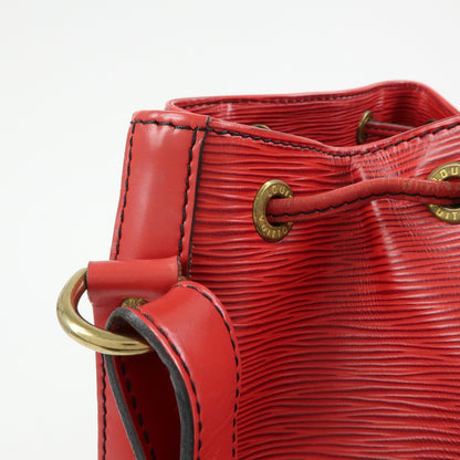 Louis Vuitton Petit Noe Epi Leather, Red, Leather, Handbag